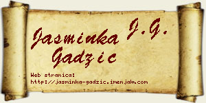 Jasminka Gadžić vizit kartica
